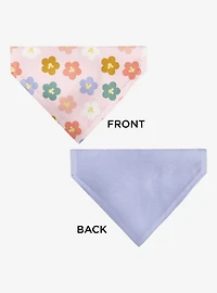 Disney Mickey Mouse Ears Flower Icon Scattered Slip On Collar Pet Bandana - Bandana Only