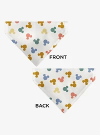Disney Mickey Mouse Ears Icon Scattered Slip On Collar Pet Bandana - Bandana Only