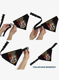 Disney Fab Five Original Buddies Group Pose Slip On Collar Pet Bandana - Bandana Only