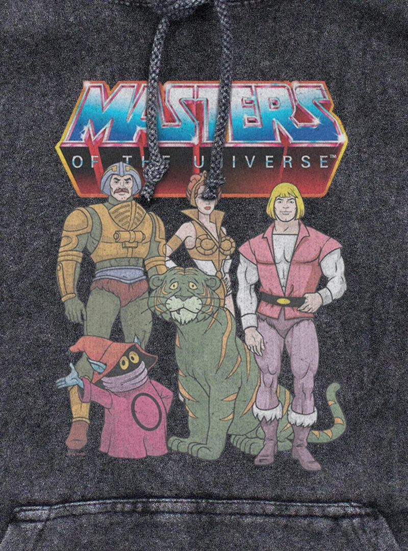 Masters Of The Universe Hero Group Mineral Wash Hoodie