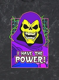 Masters Of The Universe Skeletor Grid Mineral Wash T-Shirt