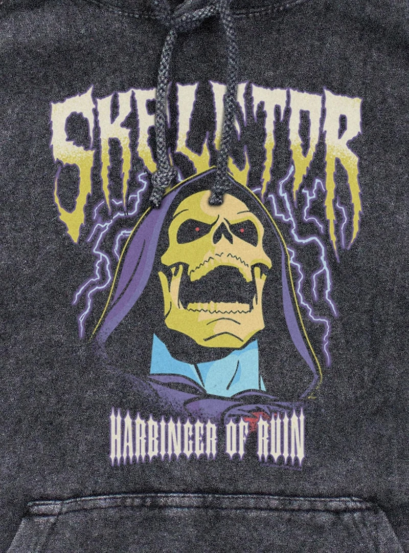 Masters Of The Universe Skeletor Lightning Mineral Wash Hoodie