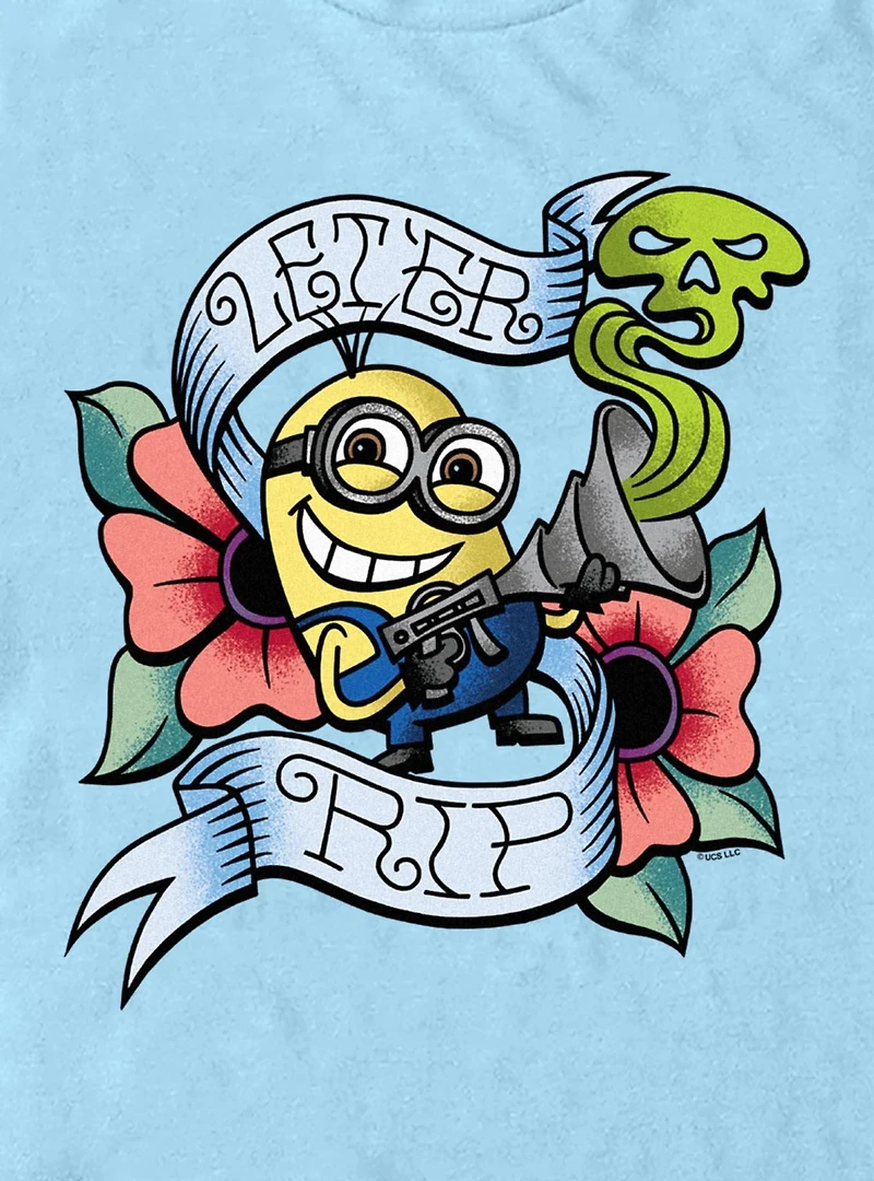 Minions Let'er Rip Tattoo StyleT-Shirt