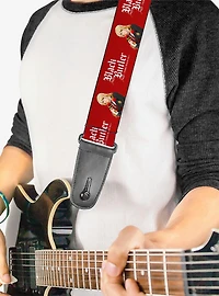 Black Butler Edgar Redmond Pose and Title Guitar Strap