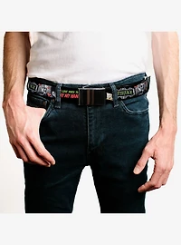 Beetlejuice I Love When You Say My Name and Sandworm Clamp Buckle Belt