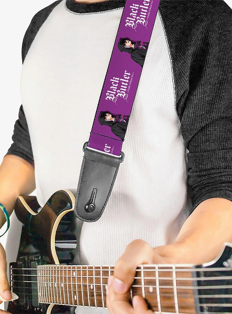 Black Butler Violet Gregory Pose and Title Guitar Strap