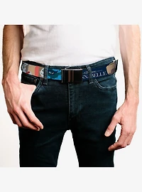 Annabelle Pop Art Scenes and Title Logo Multi Clamp Buckle Belt