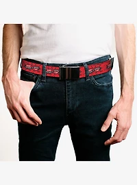 IT Welcome to Derry Anything Is Possible Charm Bracelet Red Clamp Buckle Belt