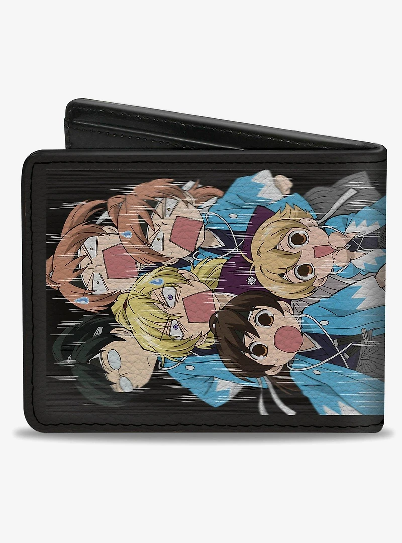 Ouran High School Host Club Chibi Character Group Pose Bifold Wallet