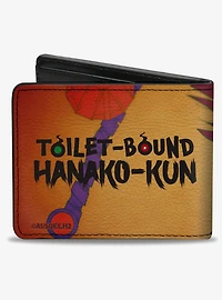 Toilet Bound Hanako-Kun Silencing Scene Close Up and Logo Bifold Wallet