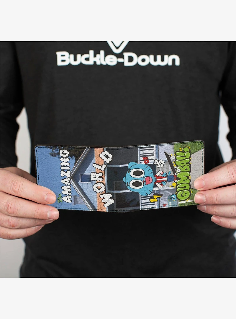 The Amazing World of Gumball Text and House Pose Bifold Wallet
