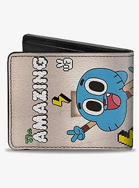 The Amazing World of Gumball Peace Pose with Darwin Bifold Wallet