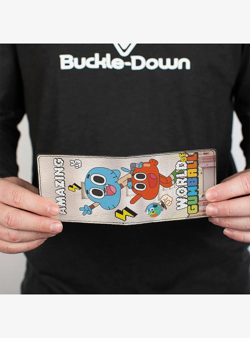 The Amazing World of Gumball Peace Pose with Darwin Bifold Wallet