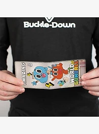 The Amazing World of Gumball Peace Pose with Darwin Bifold Wallet