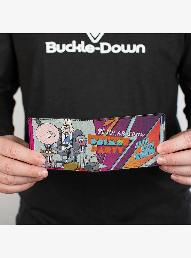 Regular Show Characters Group Posmo Party Pose Multi Bifold Wallet