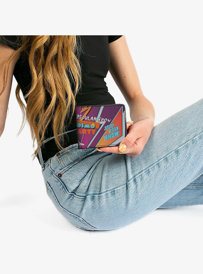 Regular Show Characters Group Posmo Party Pose Multi Bifold Wallet