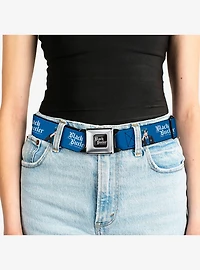 Black Butler Lawrence Bluewer Pose and Title Seatbelt Buckle Belt