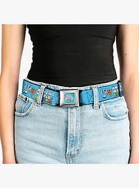 The Amazing World of Gumball Logo and Pose with Darwin Seatbelt Buckle Belt