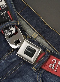 Annabelle Miss Me Eyes and Text Seatbelt Buckle Belt