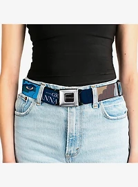 Annabelle Pop Art Scenes and Title Logo Multi Seatbelt Buckle Belt