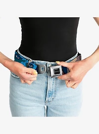 Annabelle Pop Art Scenes and Title Logo Multi Seatbelt Buckle Belt