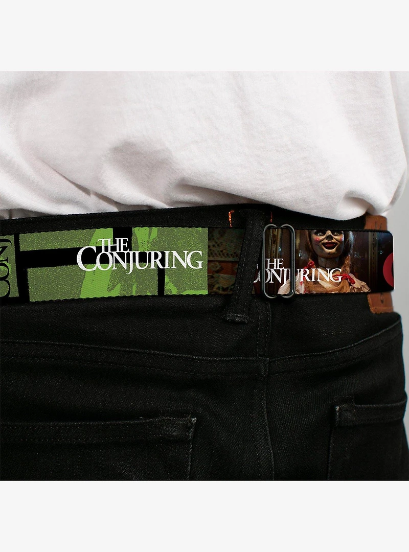 Annabelle Pose and Blocks Seatbelt Buckle Belt