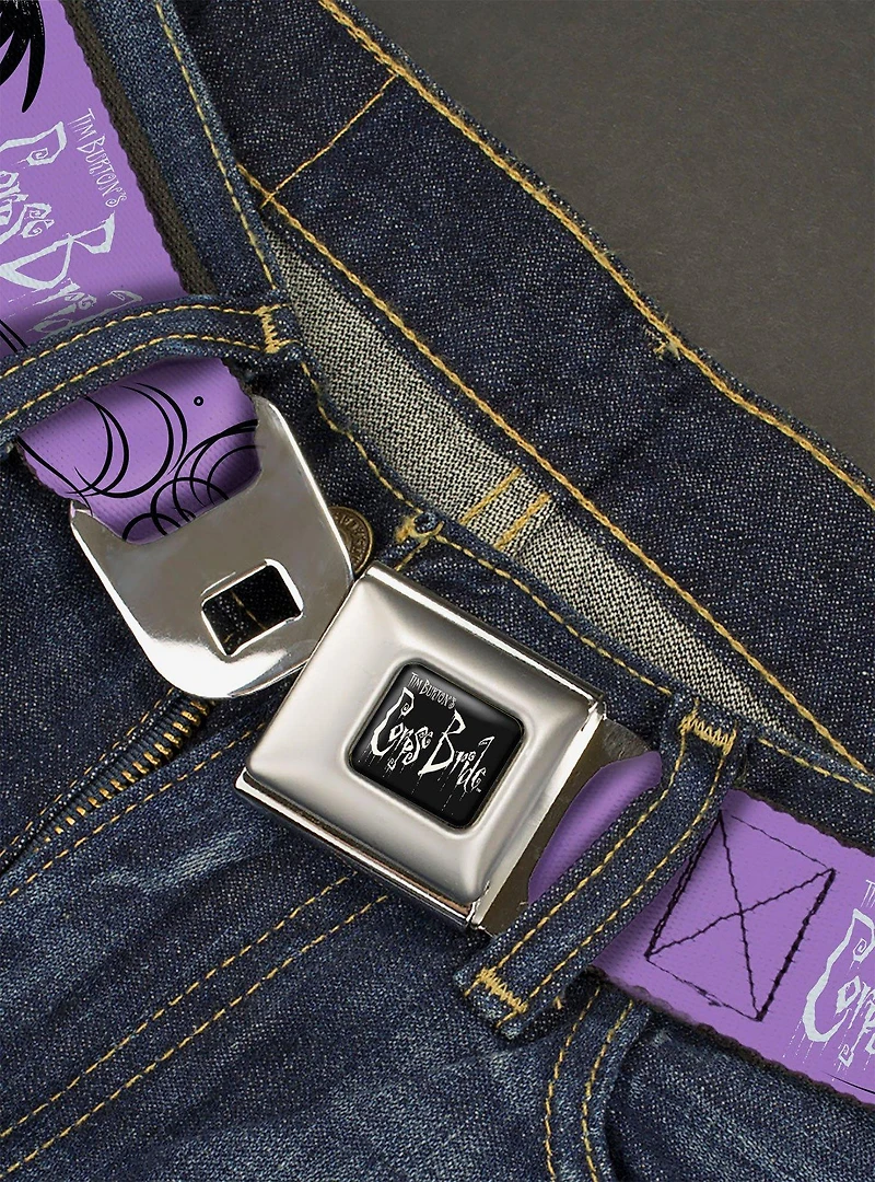 Corpse Bride Victor and Emily Living Marry the Dead Seatbelt Buckle Belt