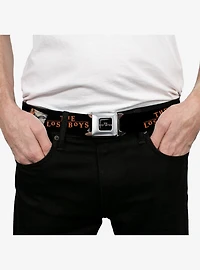 The Lost Boys David Pose Stacked and Title Logo Seatbelt Buckle Belt