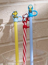 Peanuts Characters Straw & Topper Set