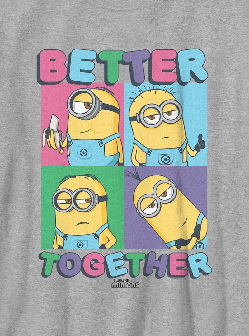 Minions Panels Better Together Youth T-Shirt
