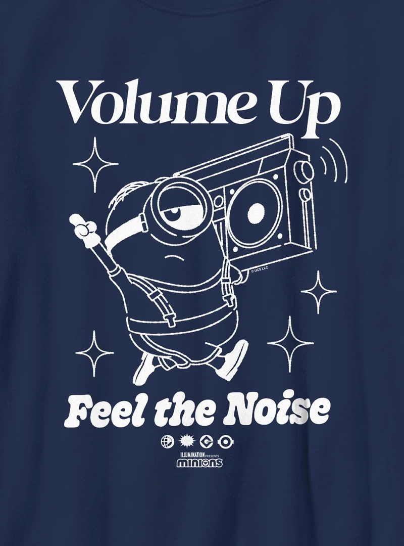Minions Volume Up Feel The Noise Youth T-Shirt