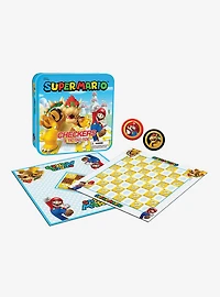 Nintendo Super Mario Bros. Bowser & Mario Checkers & Tic Tac Toe Set