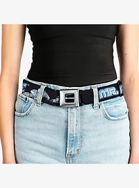 DC Comics Batman Villain Mr Freeze Poses and Title Youth Seatbelt Buckle Belt