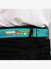 The Amazing World Gumball and Darwin Icons Youth Youth Seatbelt Buckle Belt