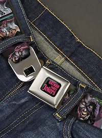 DC Comics Joker Comic Book Cover Face Blocks Youth Seatbelt Buckle Belt