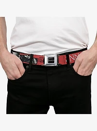 Annabelle Miss Me Eyes and Text Youth Seatbelt Buckle Belt