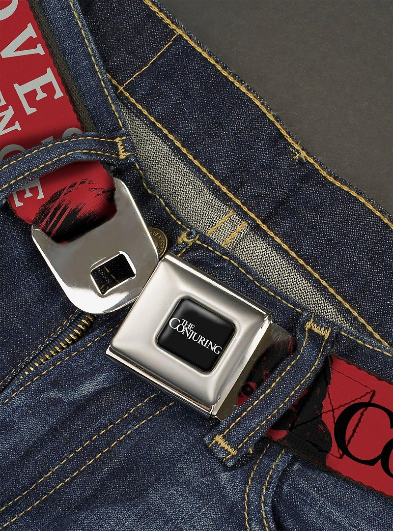 The Conjuring Evil Loves Innocence Annabelle Youth Seatbelt Buckle Belt