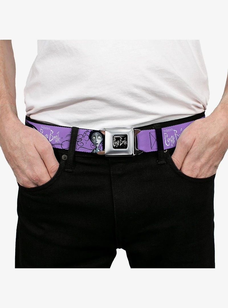 Corpse Bride Victor and Emily Living Marry the Dead Youth Seatbelt Buckle Belt
