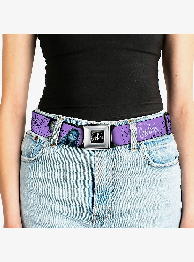Corpse Bride Victor and Emily Living Marry the Dead Youth Seatbelt Buckle Belt
