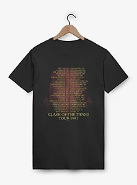 Slayer Clash Of The Titans Tour 1991 T-Shirt