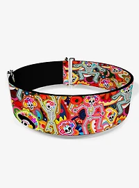 Thaneeya McArdle Dancing Catrinas Collage Multi Cinch Belt