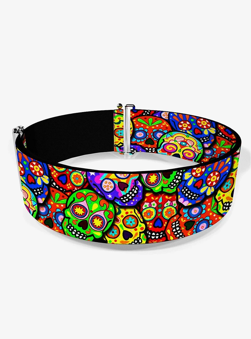 Thaneeya McArdle Colorful Calaveras Stacked Multi Cinch Belt