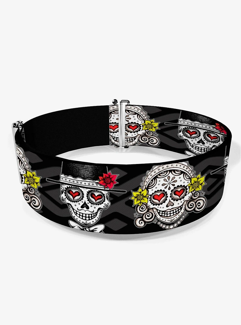 Thaneeya Mcardle Los Novios Black Gray White Multi Cinch Belt