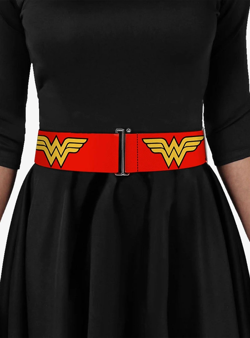 DC Comics Wonder Woman Logo Red Cinch Belt