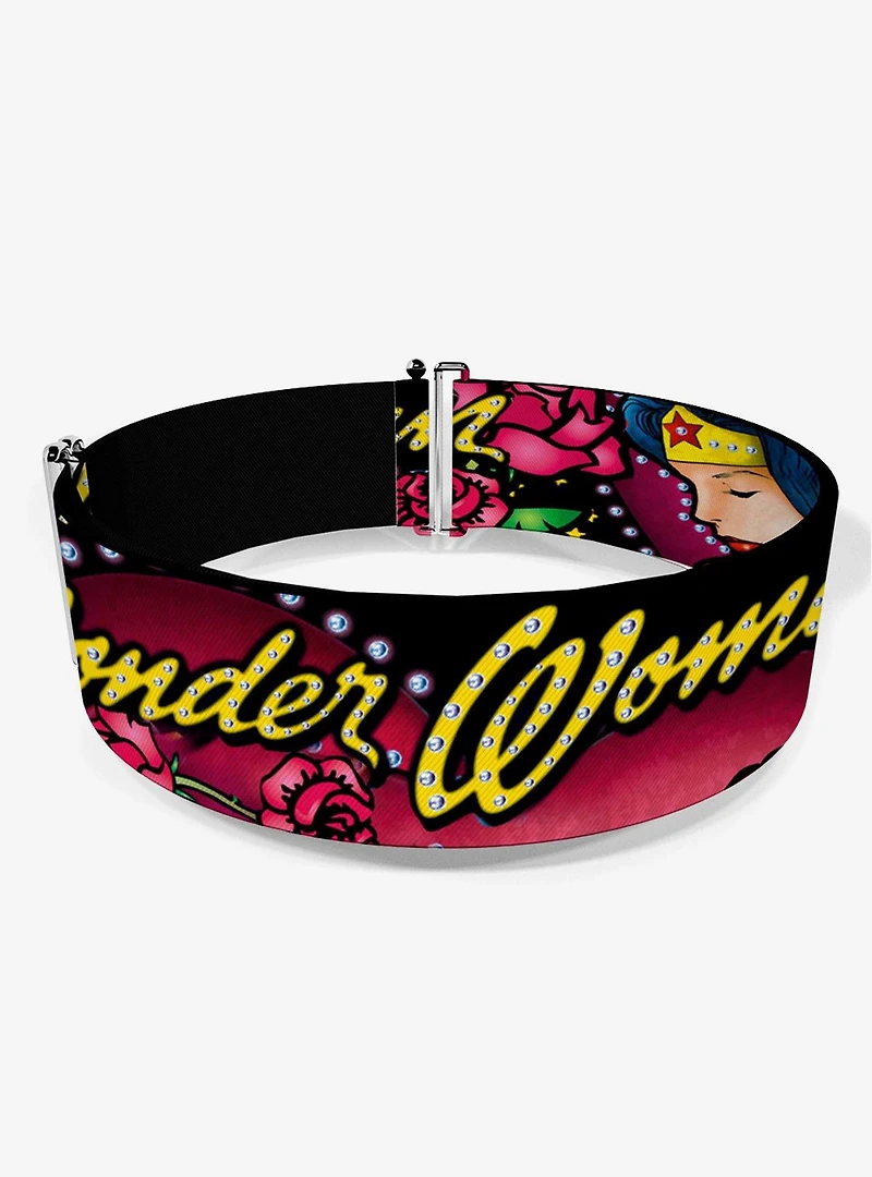 DC Comics Wonder Woman Roses Strength And Beauty Cinch Belt