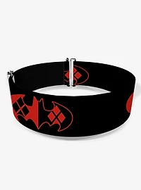 DC Comics Bat Logo Harley Quinn Diamonds Cinch Belt