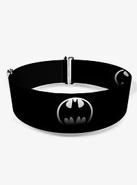 DC Comics Bat Signal Black Silver Cinch Belt