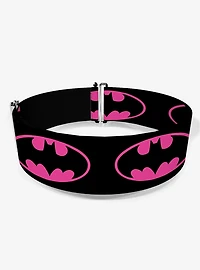 DC Comics Batman Shield Black Fuchsia Cinch Belt