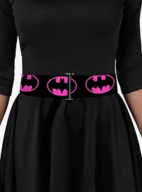 DC Comics Batman Shield Black Fuchsia Cinch Belt