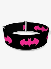 DC Comics Batman Signal Black Fuchsia Cinch Belt